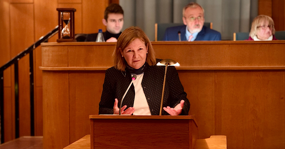Stadträtin Carolina Böhm im Plenum der BVV