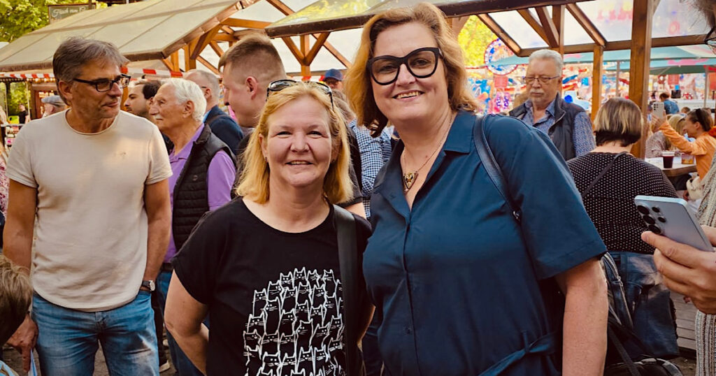Carolina Böhm und Ina Czyborra auf der Steglitzer Festwoche